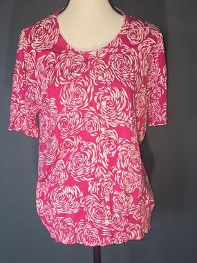 evie Women's Pink Floral Blouse